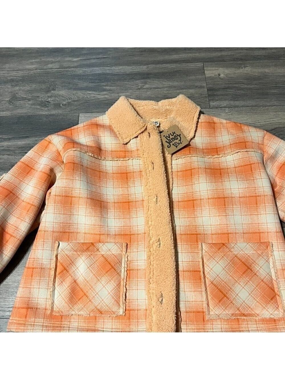 NWT Ivy Jane Fleece lined jacket with elbow patches. size Sm. - Picture 4 of 12